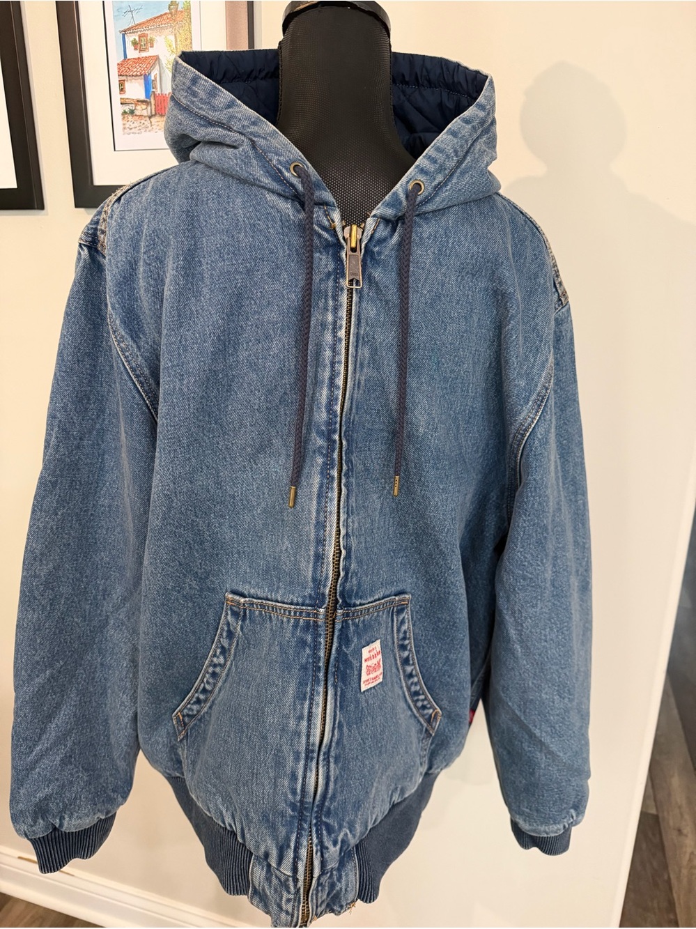 NWT Levi’s Men’s Potrero Denim Blue  Hooded Jacket M